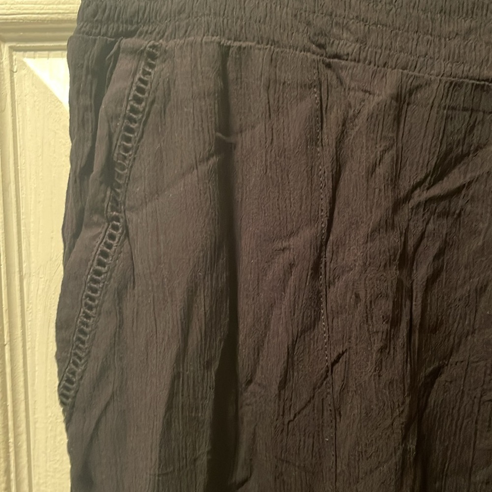 Three Dots Women's Pull On Casual Pants, Black XL - Picture 6 of 8